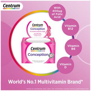 Centrum Conception Vitamins with Folic Acid Tablets x30 - gallery image 5