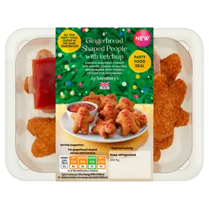 Sainsbury's Gingerbread Shaped People with Ketchup 254g