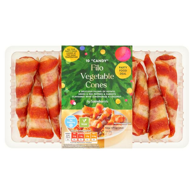 Sainsbury's Candy Filo Vegetable Cones x10 180g - gallery image 1