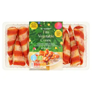 Sainsbury's Candy Filo Vegetable Cones x10 180g