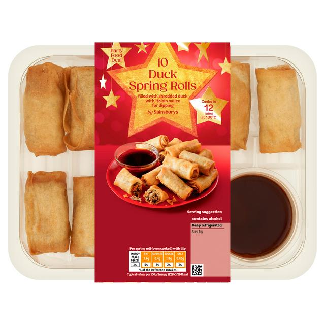 Sainsbury's Duck Spring Rolls & Hoisin Dip x10 - gallery image 1