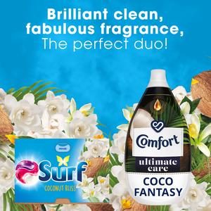 Surf 3 In 1 Laundry Washing Detergent Capsules Coconut Bliss 15 Washes - gallery image 6