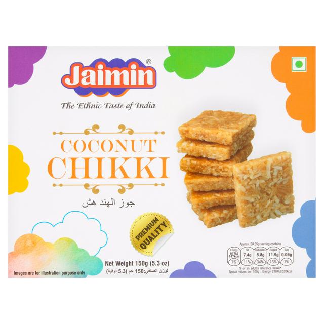 Jaimin Coconut Chikki 150g - gallery image 1