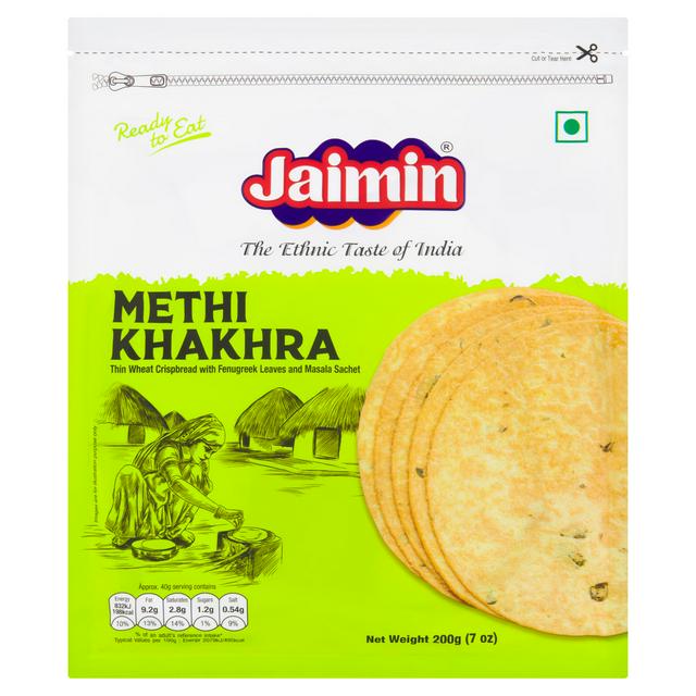 Jaimin Methi Khakhra 200g - gallery image 1