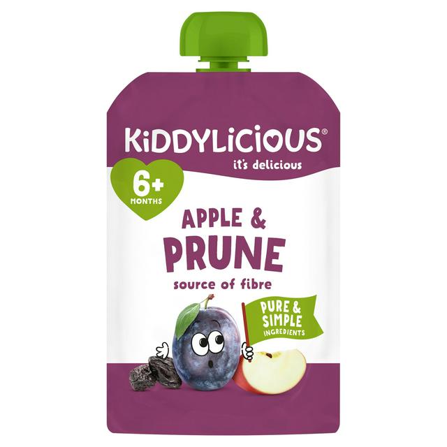 Kiddylicious Apple Prune Pouch Baby Food 100g Sainsbury's