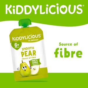 Kiddylicious Smooth Pear Pouch Baby Food 100g - gallery image 2