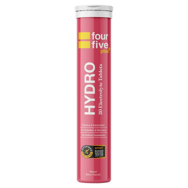 Fourfive Plus+ Mixed Berry Flavour Hydro Electrolyte Tablets x20