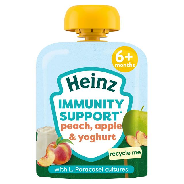 Heinz Baby Food Peach, Apple Yoghurt Immunity Support Fruit