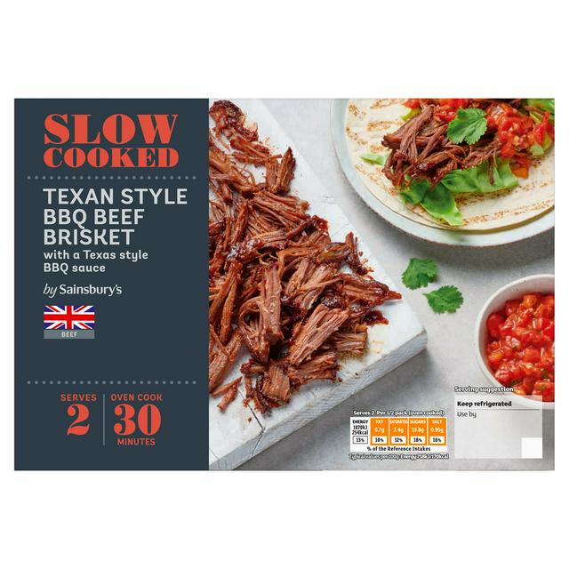 Sainsburys Sainsbury's Slow Cooked Texan Style BBQ British Beef Brisket 400g