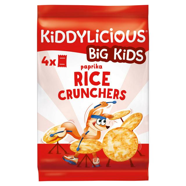 Kiddylicious Paprika Rice Crunchers Kids Snacks 4x15g - gallery image 1