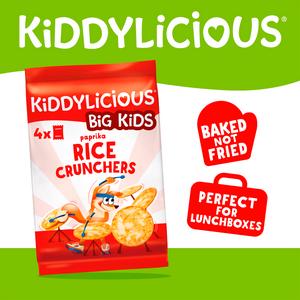 Kiddylicious Paprika Rice Crunchers Kids Snacks 4x15g - gallery image 2