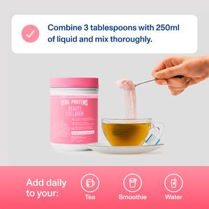 Vital Proteins Beauty Collagen Powder Strawberry Lemon Flavour Tub 271g - gallery image 3