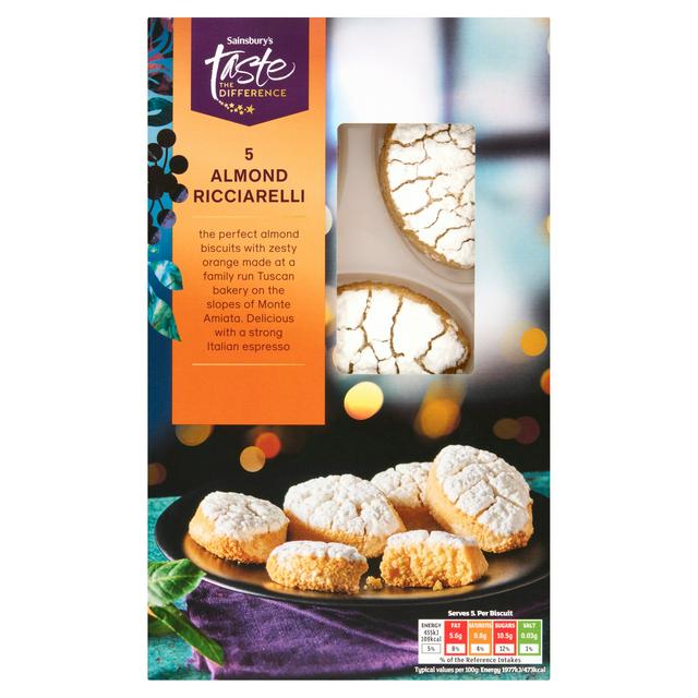 Sainsbury's 5 x Almond Ricciarelli, Taste the Difference 115g - gallery image 1