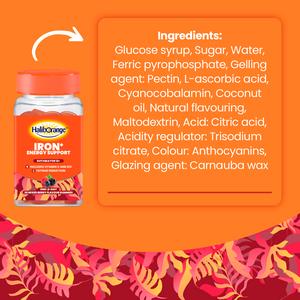 Haliborange Iron+ Energy Support One a Day Mixed Berry Flavour Gummies x30 - gallery image 4