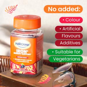 Haliborange Iron+ Energy Support One a Day Mixed Berry Flavour Gummies x30 - gallery image 6