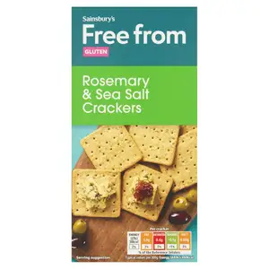 Sainsbury's Rosemary & Sea Salt Crackers 137g