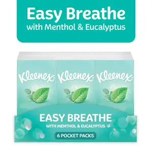 Kleenex Easy Breathe Tissues Pocket Pack 6x9 Sheets