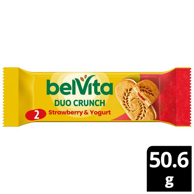 Belvita Duo Crunch Strawberry & Yogurt Cereal Snack Bar 50.6g - gallery image 1