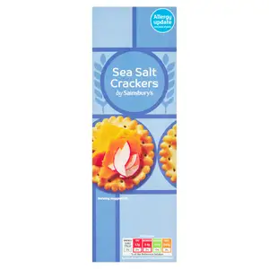 Sainsbury's Sea Salt Crackers 185g