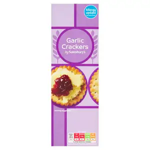 Sainsbury's Garlic Crackers 185g