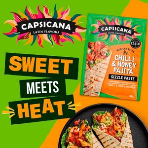 Capsicana Latin Flavour Mexican Chilli & Honey Fajita Kit 335g - gallery image 3