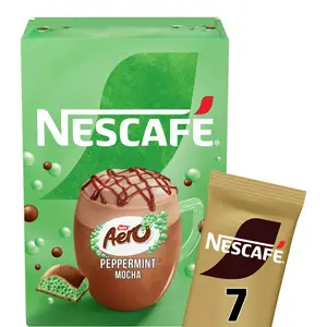 Nescafe Peppermint Aero Mocha Instant Coffee Sachets 7x19g