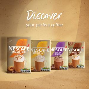 Nescafé Caramel Latte Instant Coffee Sachets 12x17g - gallery image 2