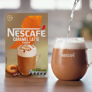 Nescafé Caramel Latte Instant Coffee Sachets 12x17g - gallery image 4