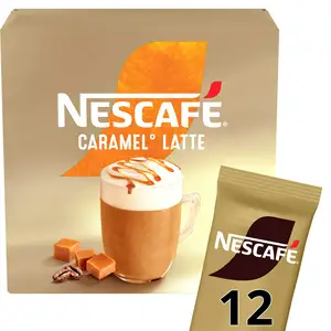 Nescafé Caramel Latte Instant Coffee Sachets 12x17g