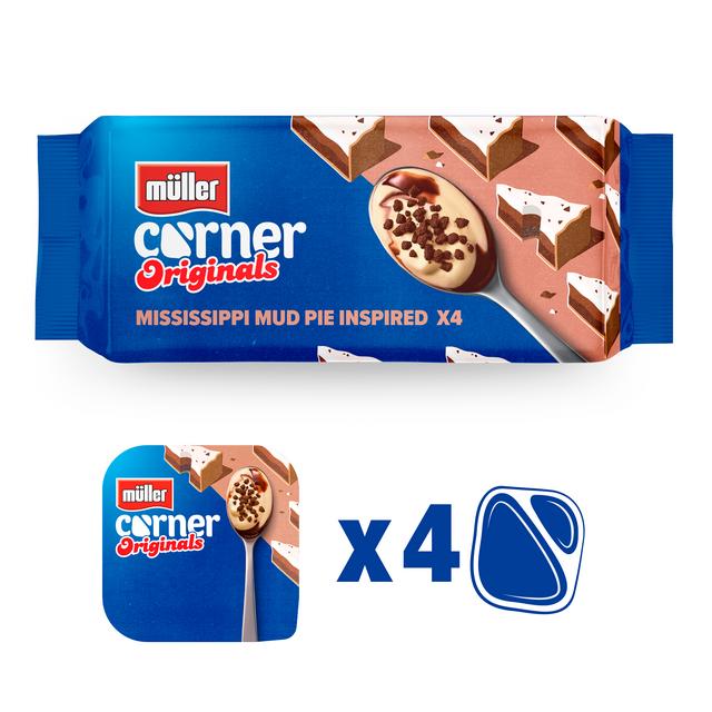 Muller Corner Originals Mississippi Mud Pie Yogurt 4x124g