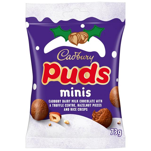 Cadbury Puds 73g Mini Chocolate Bag with Hazelnuts - gallery image 1