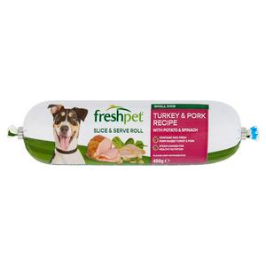 Freshpet Small Dog Turkey & Pork Recipe with Potato & Spinach 400g - video