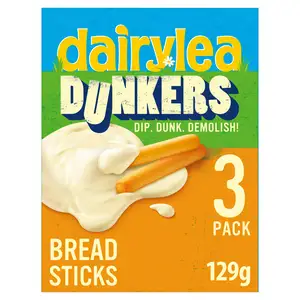 Dairylea Dunkers Breadsticks Cheese Snack 3x43g