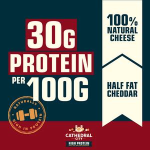 Cathedral City High Protein Half Fat Mature Cheddar Cheese Mini Blocks 6x20g - gallery image 2
