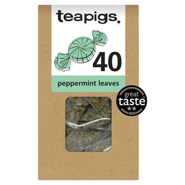 Teapigs Peppermint Leaves Tea Temples 40x2g - gallery image 1