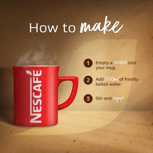 Nescafe 3 In 1 Caramel Instant Coffee Sachets 12x16g - gallery image 5