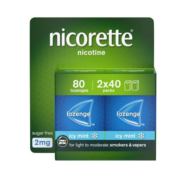 Nicorette Cools Lozenge Quit Smoking Aid x80 2mg - gallery image 1