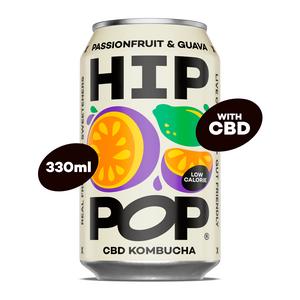 Hip Pop Passionfruit & Guava CBD Kombucha 330ml - gallery image 2