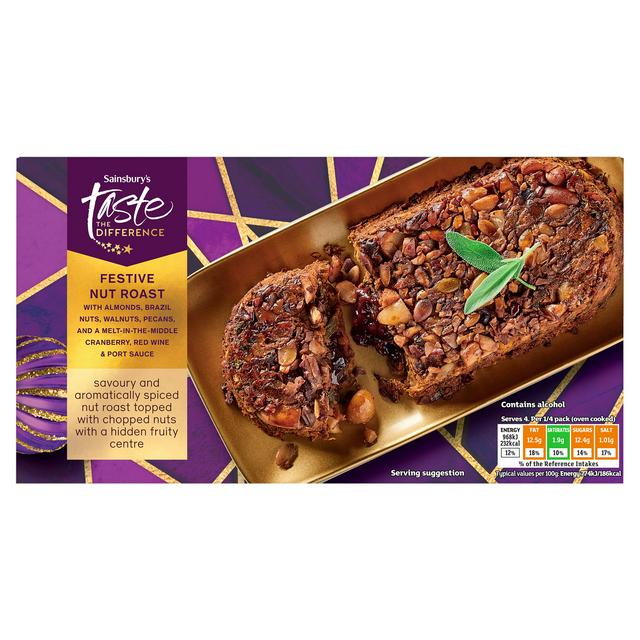 Sainsbury's Festive Nut Roast, Taste the Difference 500g - gallery image 1