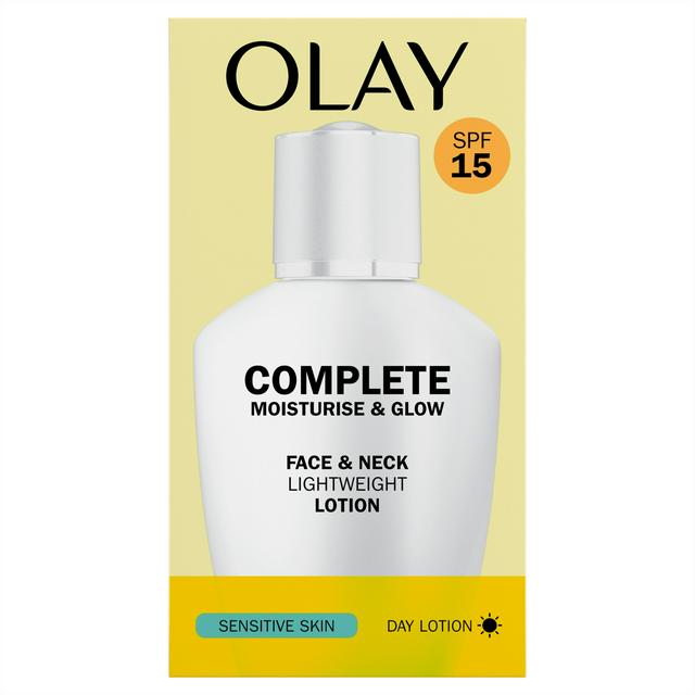 Olay Complete Moisturise & Glow Face Neck Lotion For Sensitive Skin with SPF15 200ml - gallery image 1