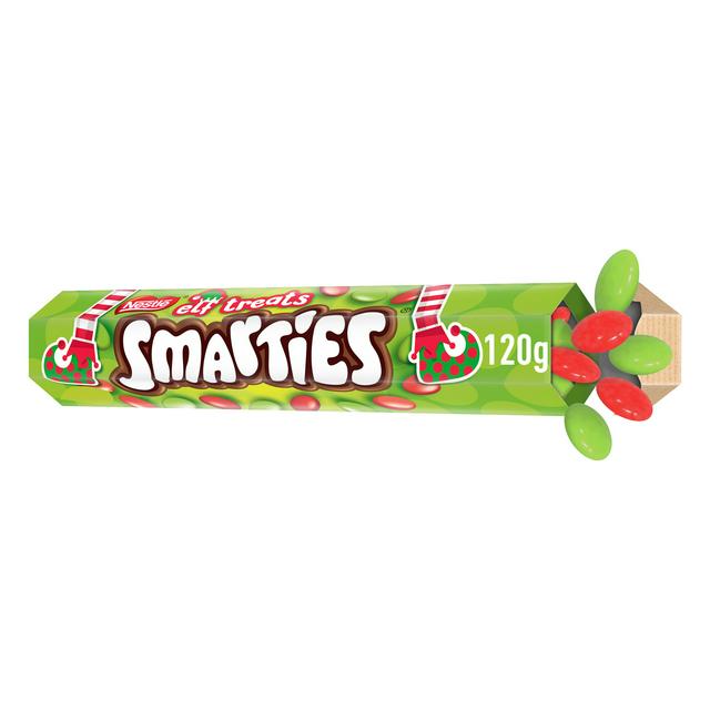 Smarties Elf Treats Milk Chocolate Giant Tube 120g - gallery image 1