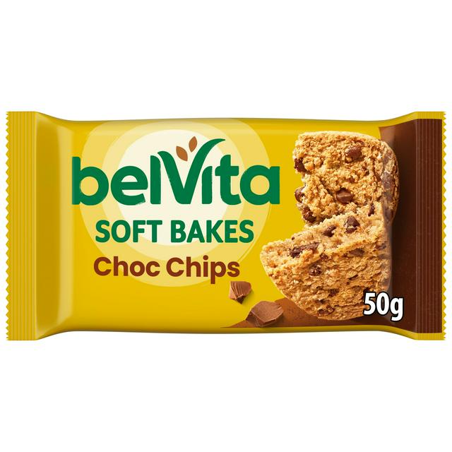 Belvita Soft Bakes Chocolate Chip Cereal Biscuit Snack Bars 50g - gallery image 1