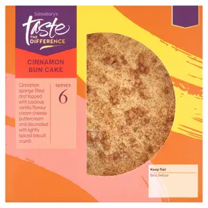 Sainsbury's Cinnamon Bun Cake, Taste the Difference 345g