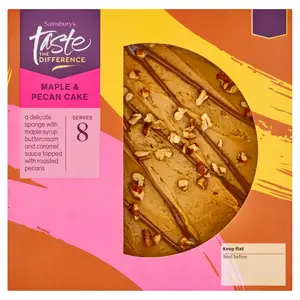 Sainsbury's Maple & Pecan Cake, Taste the Difference 505g