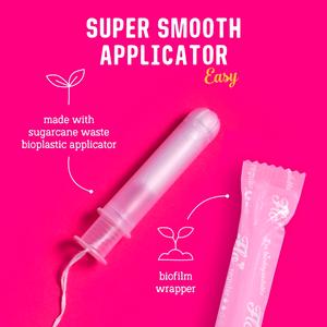 Flo Organic Cotton Applicator Combo Pack 8 Regular + 6 Super Tampons - gallery image 3