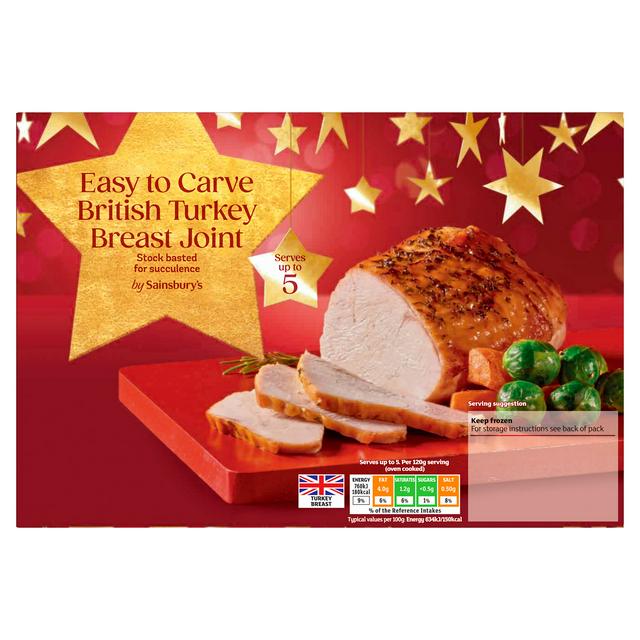 Sainsbury's British Turkey Breast Joint 800g - gallery image 1