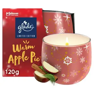 Glade Scented Candle Sleeved Warm Apple Pie 120g