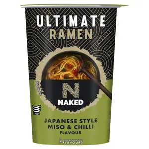 Naked Ultimate Japanese Style Miso & Chilli Flavour Ramen 80g