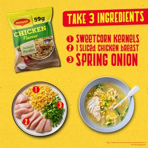 Maggi 3 Minute Instant Noodles Chicken Flavour 4x59g - gallery image 4