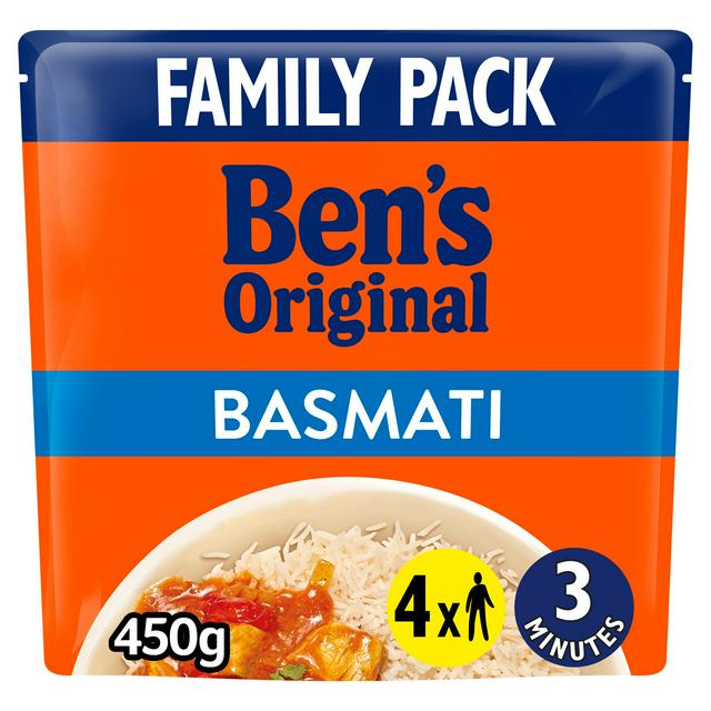 Bens Original Basmati Microwave Rice Family Pack 450g - gallery image 1